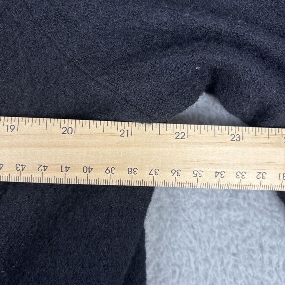 Jones New York Size OX | 12W Black Merino Wool Jacket Sweater Frog Closing - Picture 5 of 9